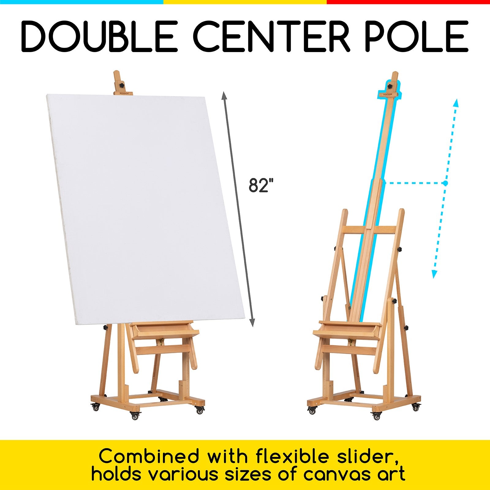 MEEDEN Extra Large Heavy Duty Artist Easel Stand-W11