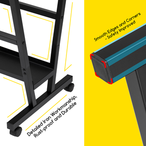 MEEDEN Metal Print Rack - Black