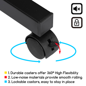 MEEDEN Metal Print Rack - Black