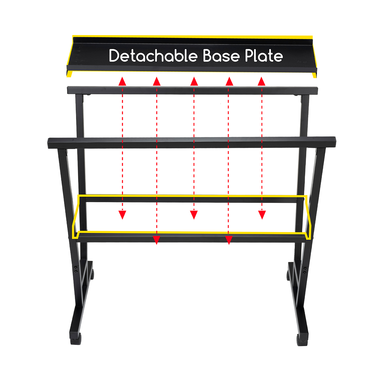 MEEDEN Metal Print Rack - Black