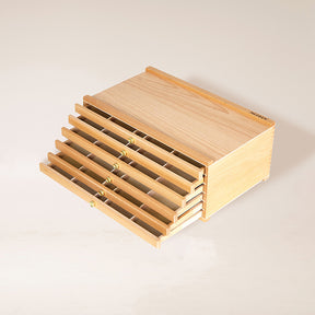 MEEDEN 6-Drawer Artist Supply Storage Box, Natural