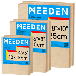 MEEDEN Artist Birch Wood Canvas Board, 3/4” Deep