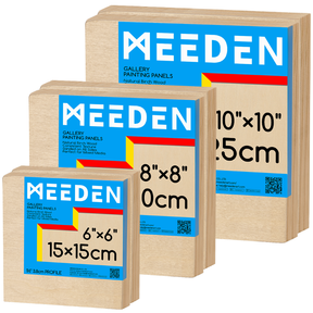 MEEDEN Artist Birch Wood Canvas Board, 1-1/2” Deep
