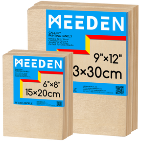 MEEDEN Artist Birch Wood Canvas Board, 1-1/2” Deep