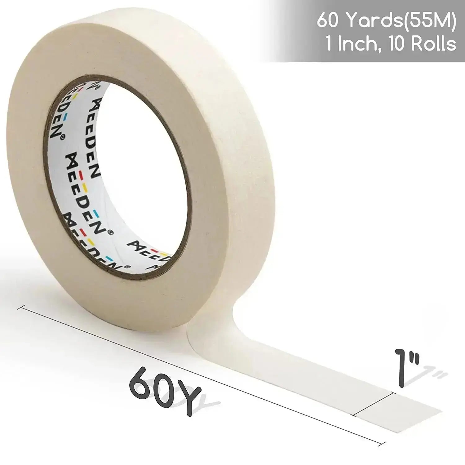 MEEDEN 10 Pack Artist Tape, Total 1804.5FT (550m) Acid -Free Art Tape - MetrocartsTape