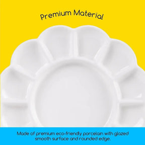 MEEDEN 12-Well Ceramic Artist Paint Palette - MetrocartsPalette