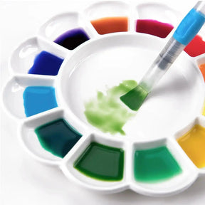 MEEDEN 12-Well Ceramic Artist Paint Palette - MetrocartsPalette