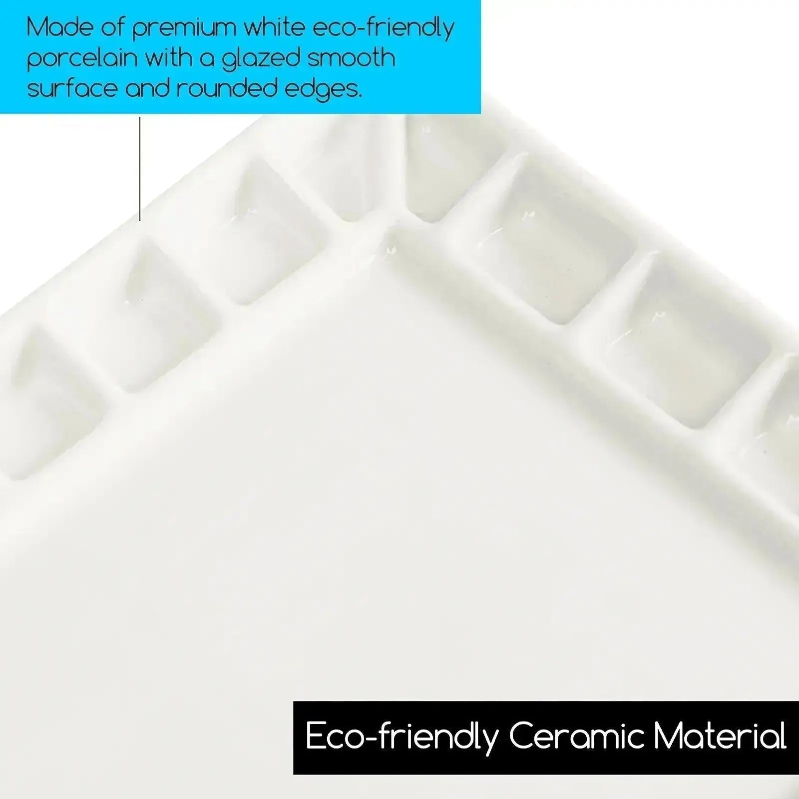 MEEDEN 18-Well Porcelain Artist Paint Palette - MetrocartsPalette