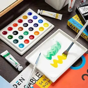 MEEDEN 24-Well Ceramic Palette with Cover - MetrocartsPalette