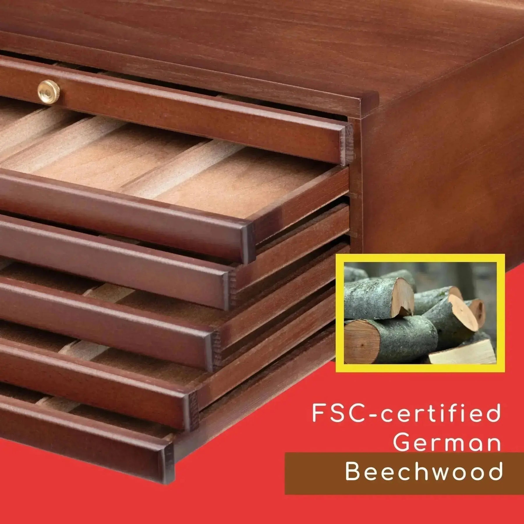 MEEDEN 6-Drawer Artist Supply Storage Box - MetrocartsStorage Box