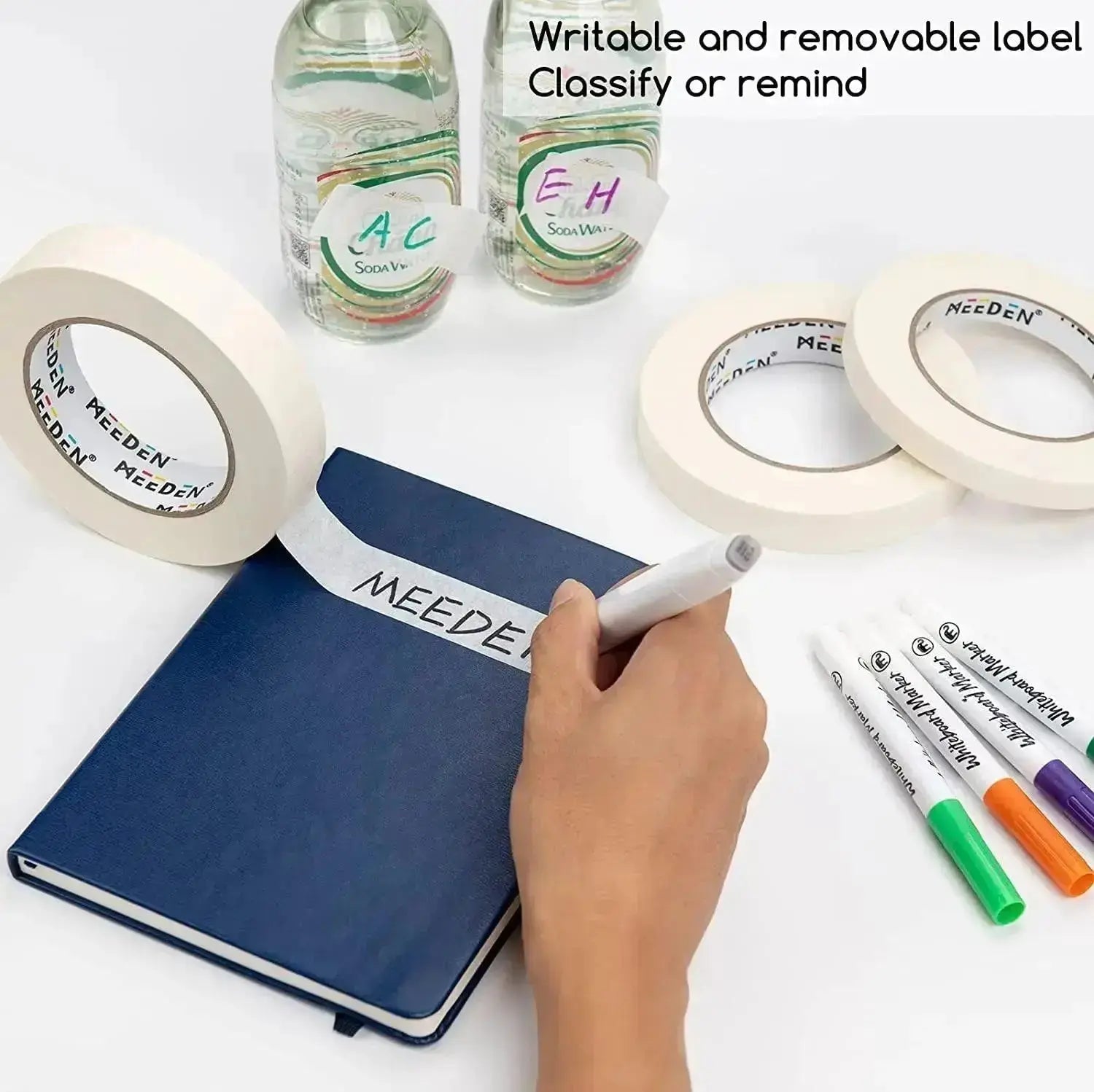 MEEDEN 6 Pack Artist Tape 0.5",0.75",1.0" with Total 1082.7FT (330m) - MetrocartsTape