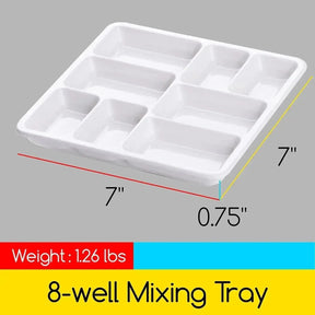 MEEDEN 8-Well Ceramic Palette - MetrocartsPalette