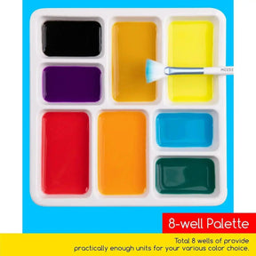 MEEDEN 8-Well Ceramic Palette - MetrocartsPalette