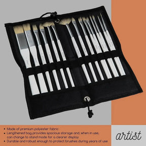 MEEDEN Acrylic Paint Brush Set of 15 Pcs - MetrocartsBrushes
