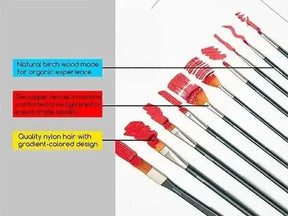 MEEDEN Acrylic Paint Brushes, 10 Pieces - MetrocartsBrushes