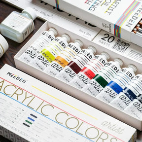 MEEDEN Acrylic Paint Set for Artist, 9x2 oz, 60 ml - MetrocartsPaint