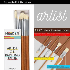MEEDEN Artist Oil Painting Set with Sketch Easel Box, 13*50ml Tubes - MetrocartsPainting Set