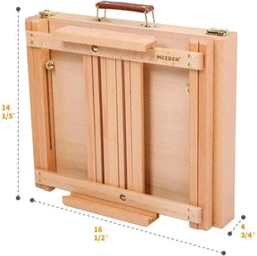 MEEDEN Studio Sketchbox Tabletop Easel with Metal Lined Drawer - MetrocartsEasel