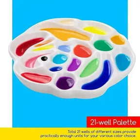 MEEDEN Ceramic Palette, Rose Designed - MetrocartsPalette