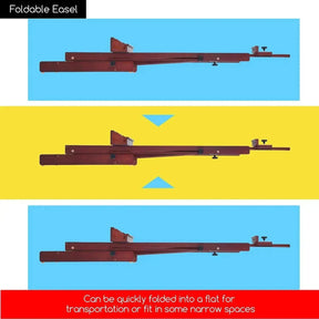 MEEDEN Classic Heavy Duty H-Frame Easel for Studio-Dark Walnut-DW01 - MetrocartsEasel