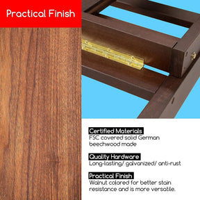 MEEDEN Classic Heavy Duty H-Frame Artist Easel-Walnut-DW01 MEEDEN