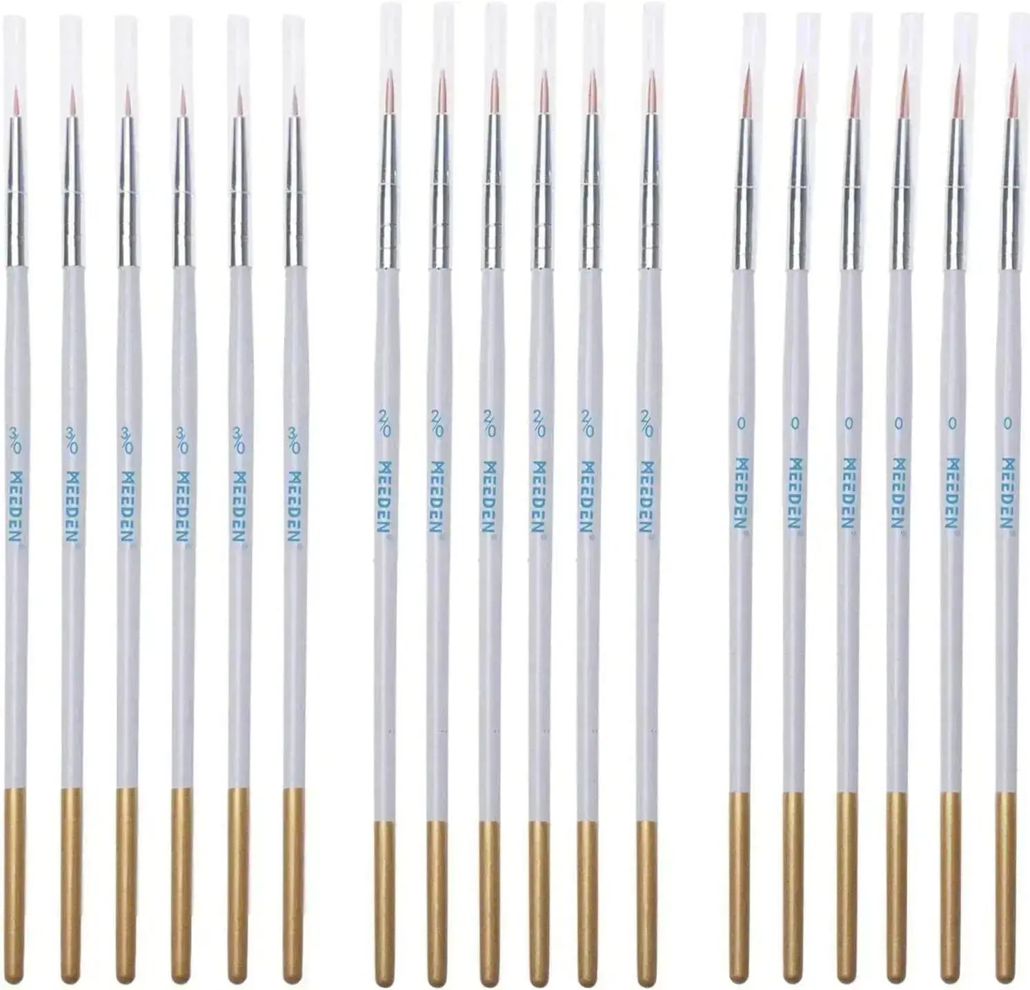 MEEDEN Detail Paint Brush Set - 6 Miniature Art Brushes - MetrocartsBrushes