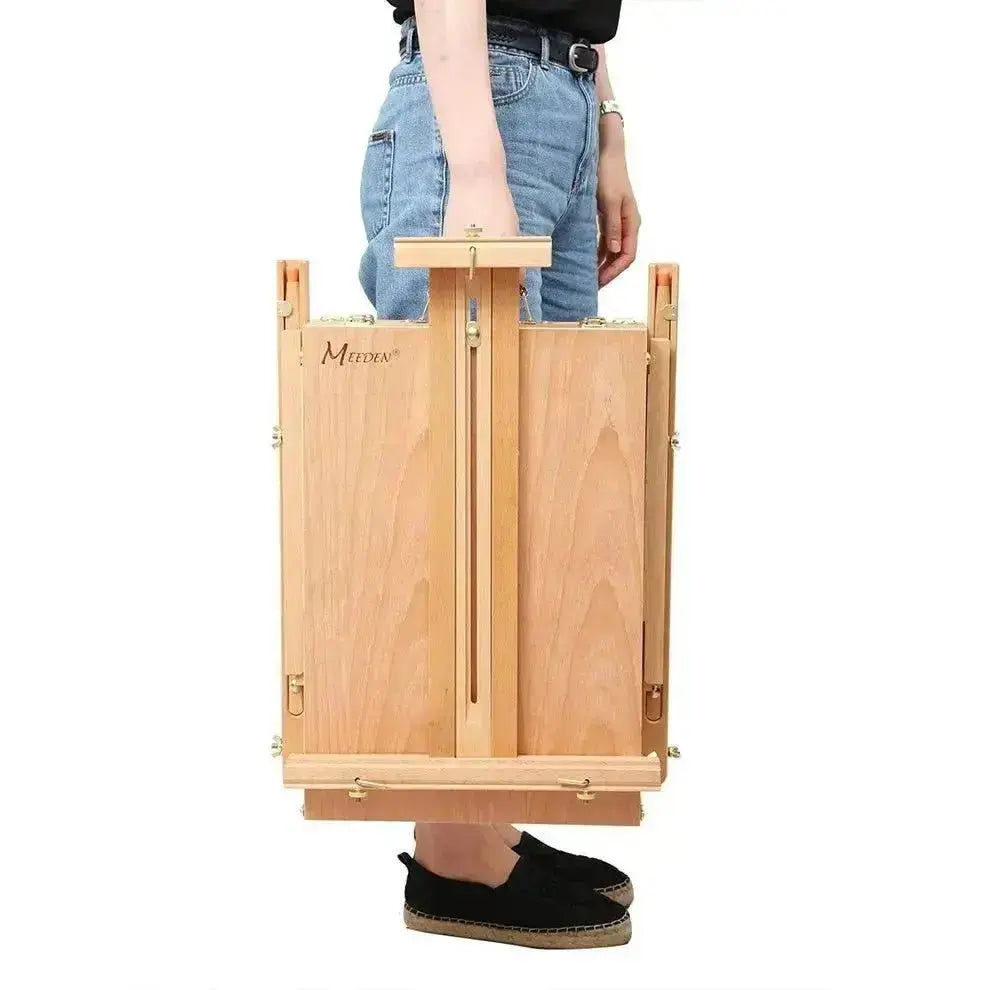 MEEDEN Foldable French Style Large Sketchbox Art Easel-HX-3 - MetrocartsEasel
