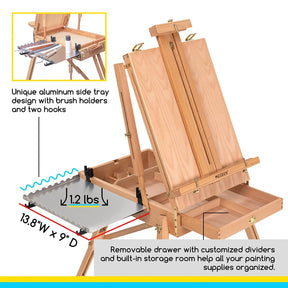 MEEDEN Foldable Plein Air French Easel-HX-3 MEEDEN