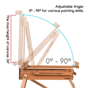 MEEDEN Foldable Plein Air French Easel-HX-3 MEEDEN