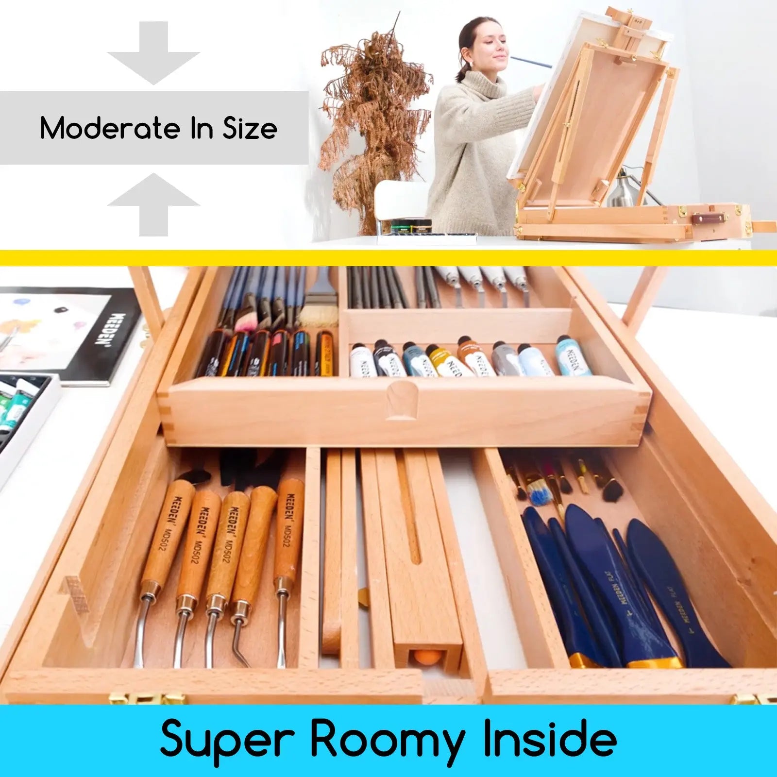 MEEDEN Foldable Plein Air French Easel-HX-3 MEEDEN