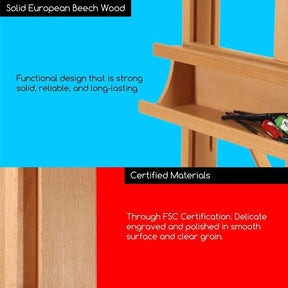 MEEDEN H-Frame Solid Beech Wood Easel-W02D - MetrocartsEasel