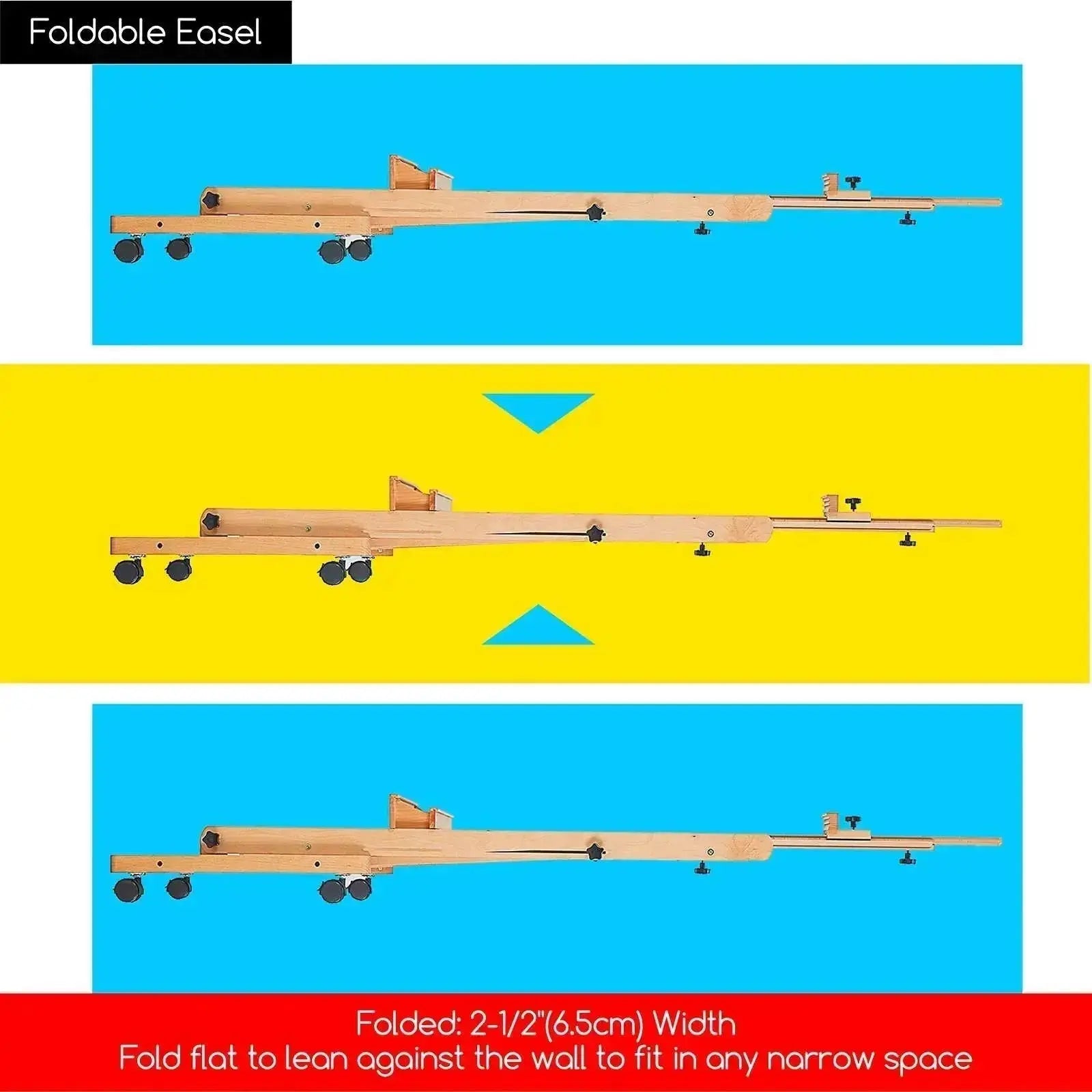 MEEDEN H-Frame Solid Beech Wood Easel-W02D - MetrocartsEasel