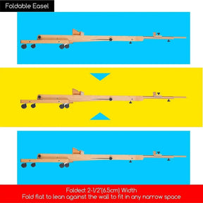 MEEDEN H-Frame Solid Beech Wood Easel-W02D - MetrocartsEasel