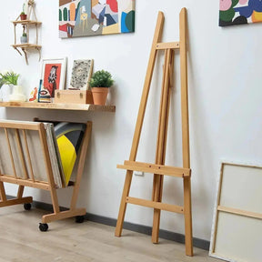 MEEDEN Large Adjustable Artist Wooden Easel, 59" Height-W08/ES-6033 - MetrocartsEasel