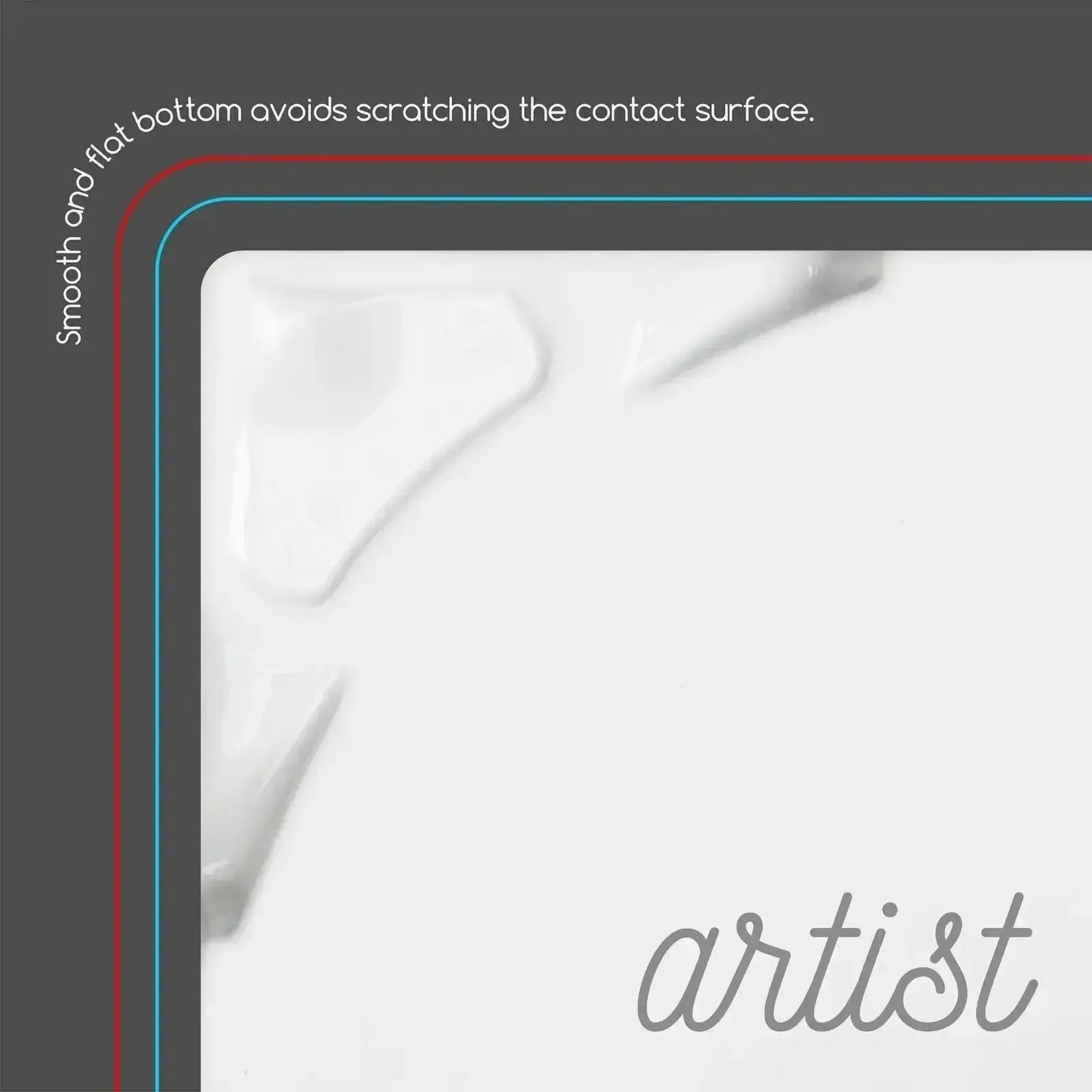 MEEDEN Large Artist Porcelain Ceramic Palette With Lid Cover - MetrocartsPalette