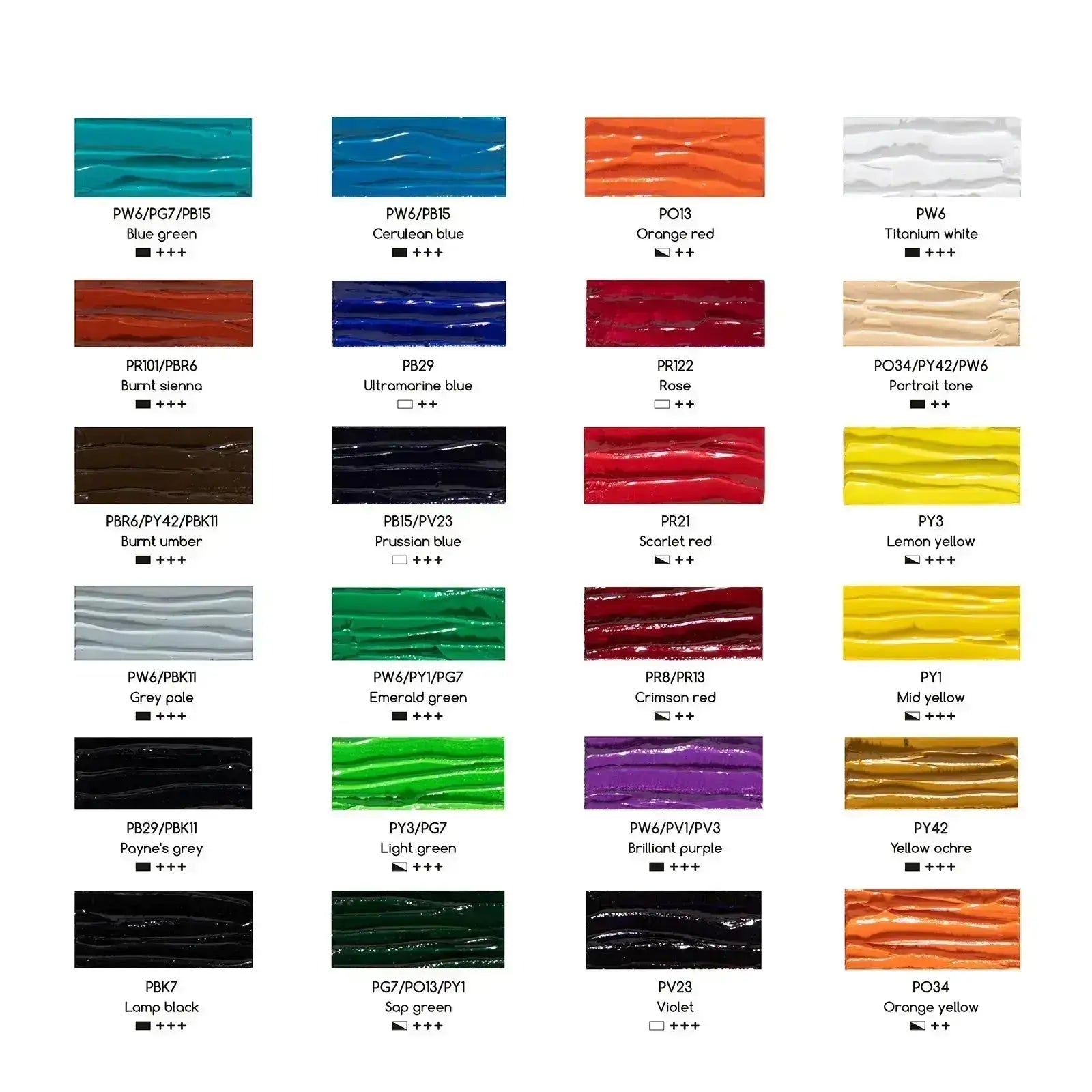 MEEDEN Oil Paint Set, 24x22ml/0.74oz Tubes - MetrocartsPaint