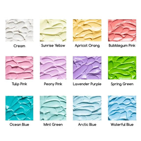 MEEDEN Pastel Acrylic Paint, 12x0.74 oz/22 ml - MetrocartsPaint