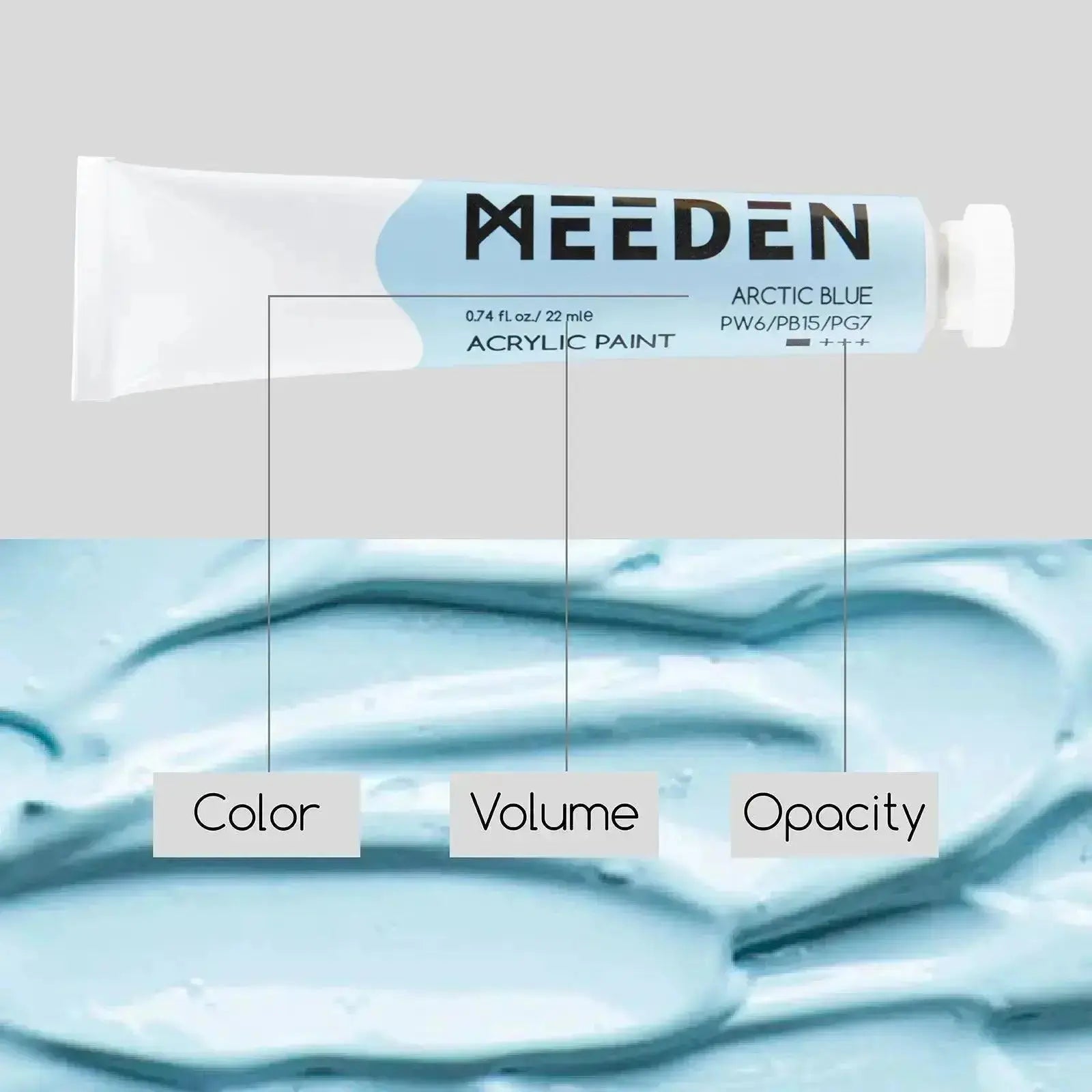 MEEDEN Pastel Acrylic Paint, 12x0.74 oz/22 ml - MetrocartsPaint