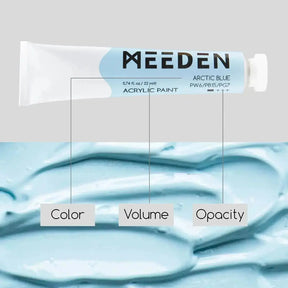 MEEDEN Pastel Acrylic Paint, 12x0.74 oz/22 ml - MetrocartsPaint