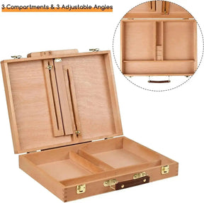 MEEDEN Tabletop Easel Sketch Box Made of Solid Beech Wood-HBX-6 - MetrocartsEasel