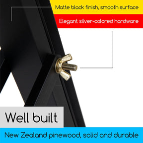 MEEDEN Pinewood A-Frame Painting Easel Stand-Black-W01D