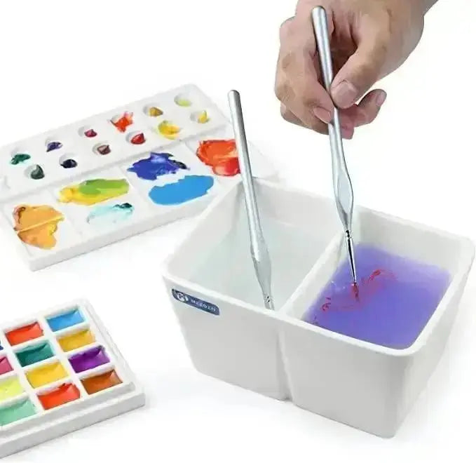 Watercolor Ceramic Brush Wash Bowl - MetrocartsWash Bowl