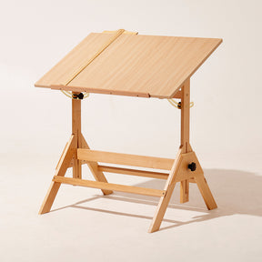 MEEDEN Adjustable Wooden Drafting Table, Natural-XSZ-2