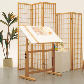 MEEDEN Adjustable Wooden Drafting Table, White-XSZ-5