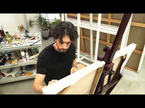 MEEDEN Forward Tilt Floor Easel, Dark Walnut-HJ-2A