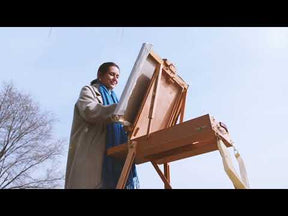 MEEDEN Solid Beech Wood Plein Air French Easel, Foldable & Spacious -HX-3