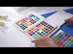 MEEDEN 96-Color Solid Watercolor Set