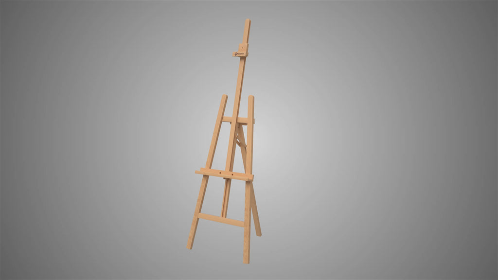 MEEDEN Basic Solid Beech Wood A-Frame Floor Easel -W01D - Metrocarts
