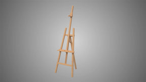 MEEDEN Basic Solid Beech Wood A-Frame Floor Easel -W01D - Metrocarts