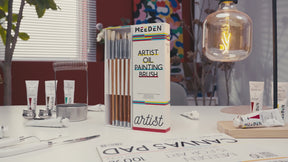 MEEDEN Professional 10 Pcs Oil Paint Brush Set - Metrocarts